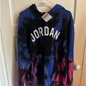 New with tags! Nike Jordan Tie-Dye Hooded Sweatshirt Size Large
